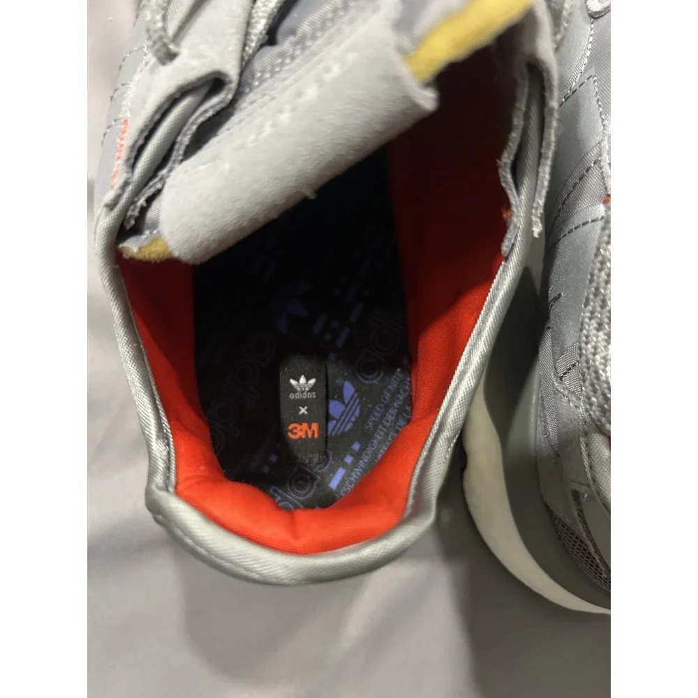 adidas Mens 3M Nite Jogger Ultraboost Sneaker Reflective Grey Gray Nwob Sz 14‎